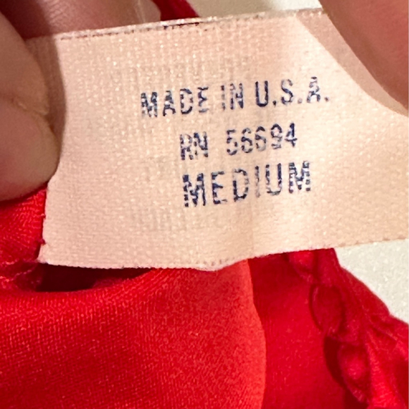 SABRINA for MERVYNS Red Very‎ Sexy Lace Chemise Slip Nightgown Going Out Medium - Picture 8 of 10